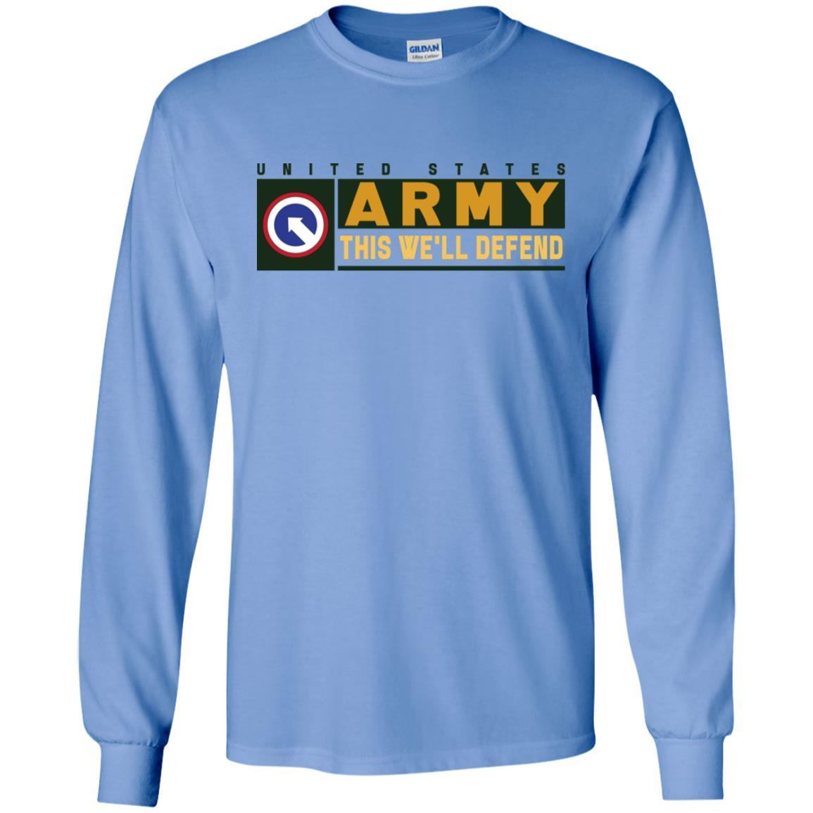 US Army 1ST SUSTAINMENT COMMAND- This We'll Defend T-Shirt On Front For Men-TShirt-Army-Veterans Nation