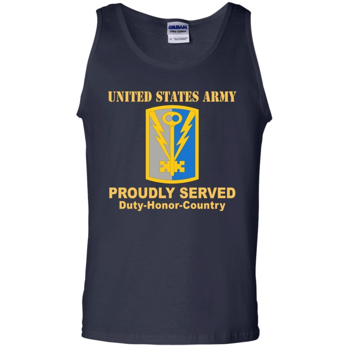 US ARMY 501 MILITARY INTELLIGENCE BRIGADE- Proudly Served T-Shirt On Front For Men-TShirt-Army-Veterans Nation