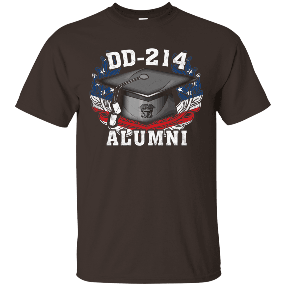 DD 214 Alumni Navy Veteran Men Front T Shirts-TShirt-Navy-Veterans Nation