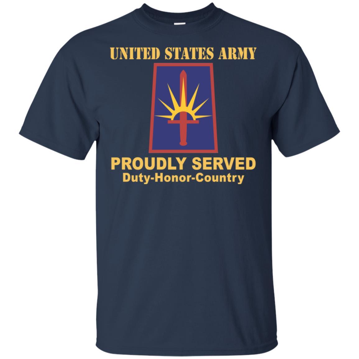 US ARMY NEW YORK ARMY NATIONAL GUARD ELEMENT JT FRC HQ- Proudly Served T-Shirt On Front For Men-TShirt-Army-Veterans Nation
