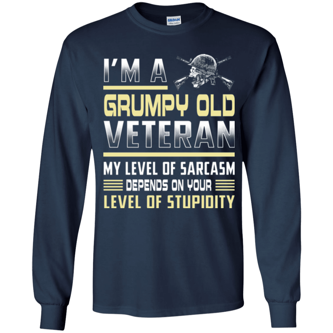 Military T-Shirt "Grumpy Old Veteran - Women" Front-TShirt-General-Veterans Nation