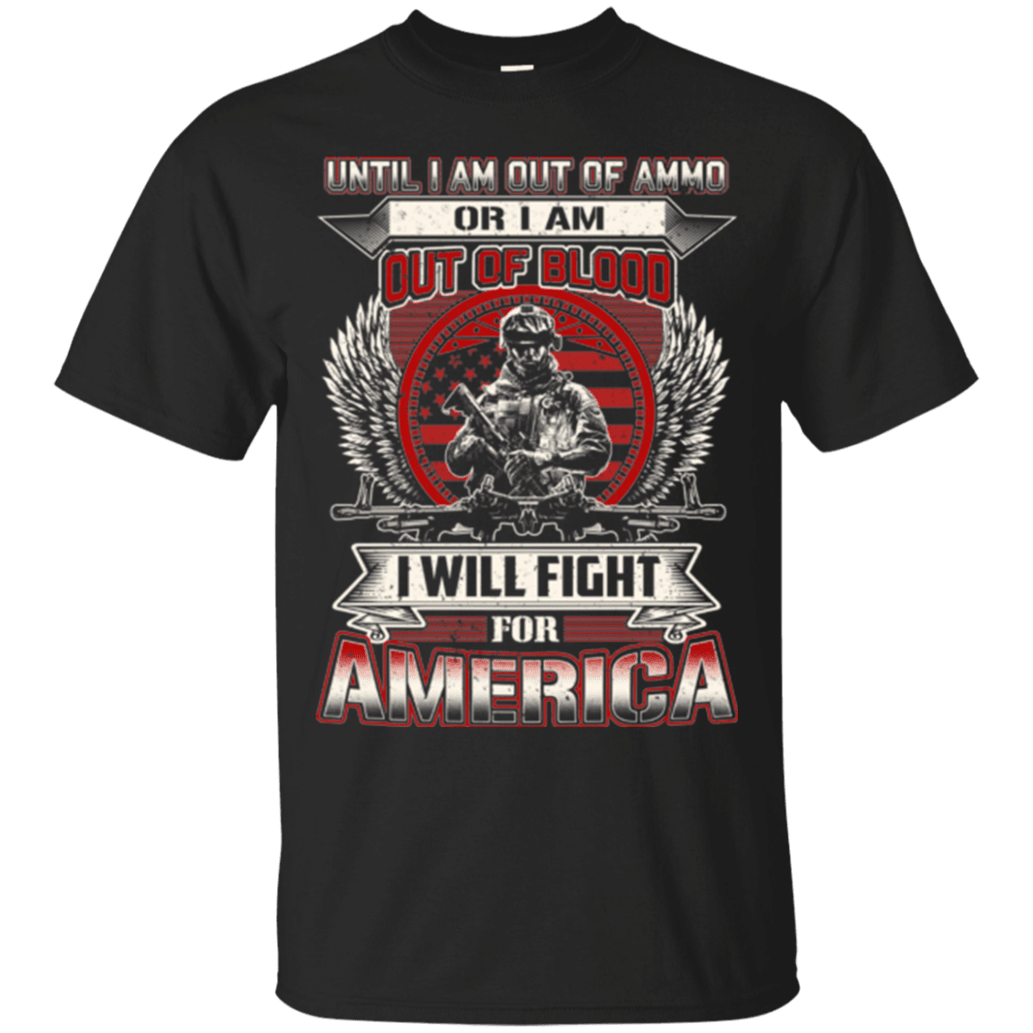 Military T-Shirt "I WILL FIRE FOR AMERICA"-TShirt-General-Veterans Nation