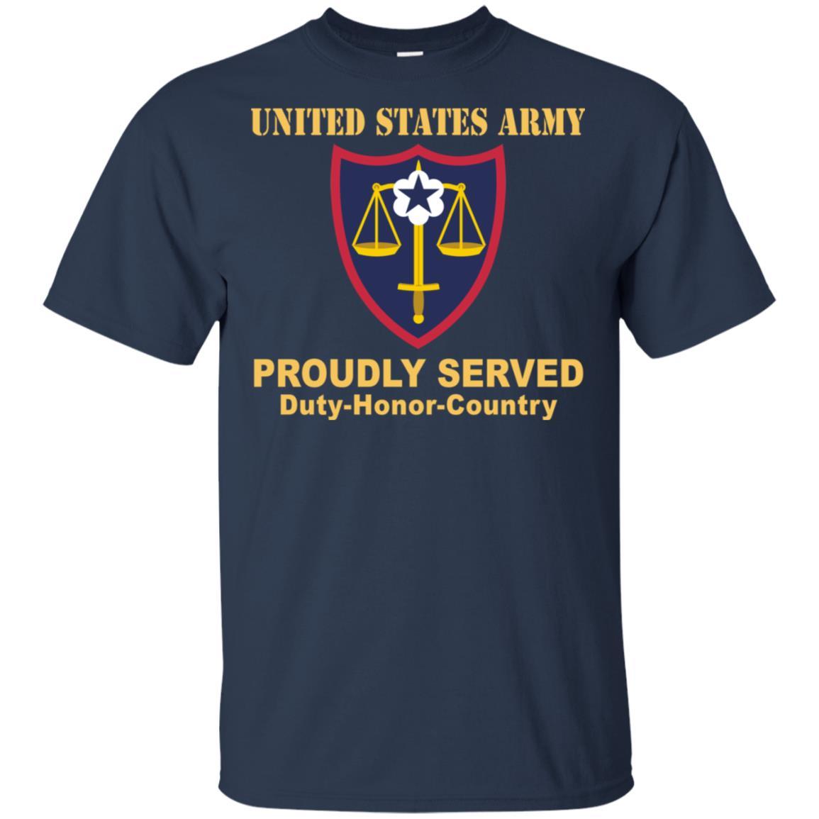 US ARMY TRIAL DEFENSE SERVICE- Proudly Served T-Shirt On Front For Men-TShirt-Army-Veterans Nation