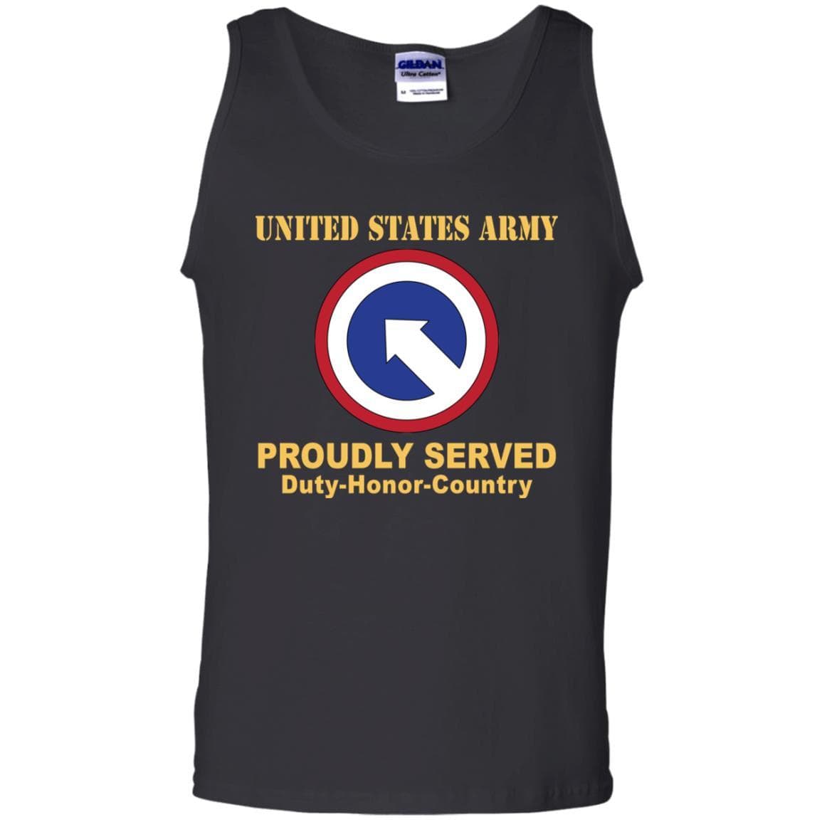 US ARMY 1ST SUSTAINMENT- Proudly Served T-Shirt On Front For Men-TShirt-Army-Veterans Nation