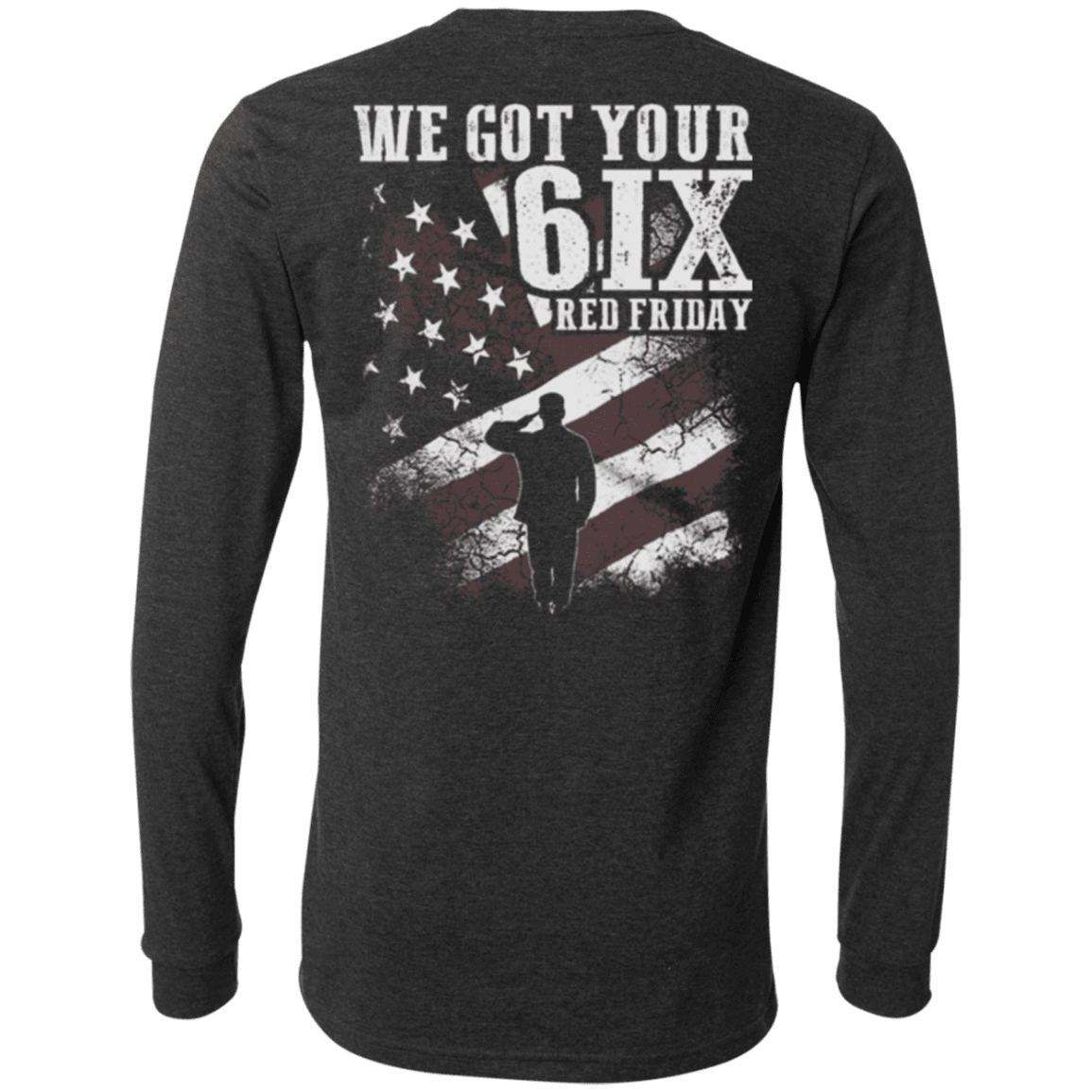 Military T-Shirt "Veteran - We Got Your Six Red Friday"-TShirt-General-Veterans Nation