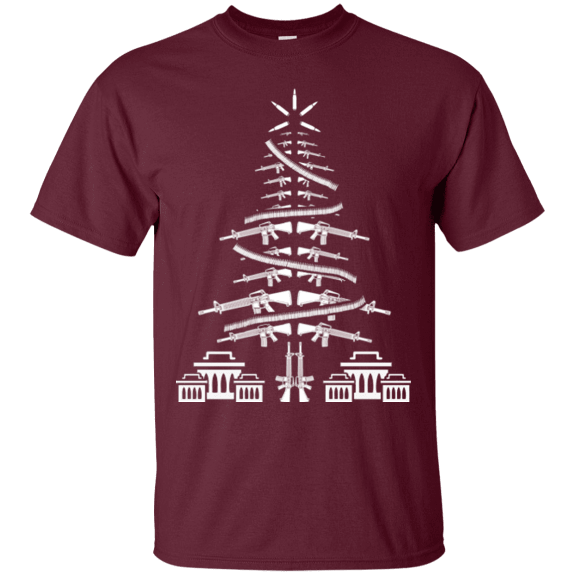 Military T-Shirt "CHRISTMAS TREE VETERAN"-TShirt-General-Veterans Nation