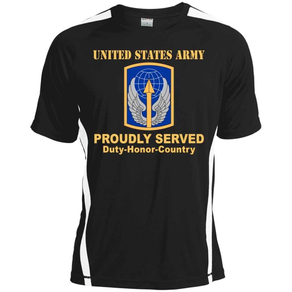 US ARMY 166 AVIATION BRIGADE- Proudly Served T-Shirt On Front For Men-TShirt-Army-Veterans Nation