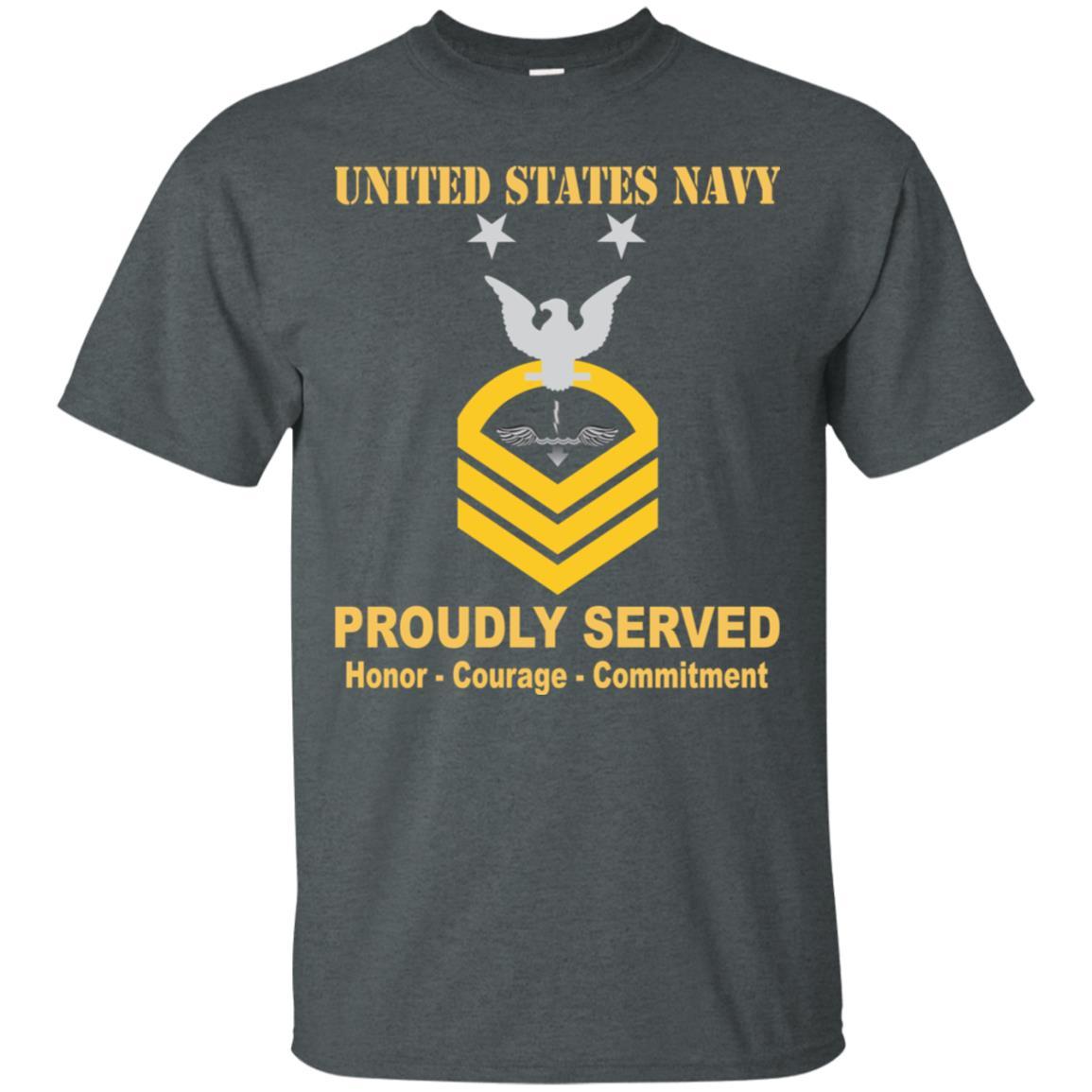 Navy Antisubmarine Warfare Technician Navy AX E-9 Rating Badges Proudly Served T-Shirt For Men On Front-TShirt-Navy-Veterans Nation