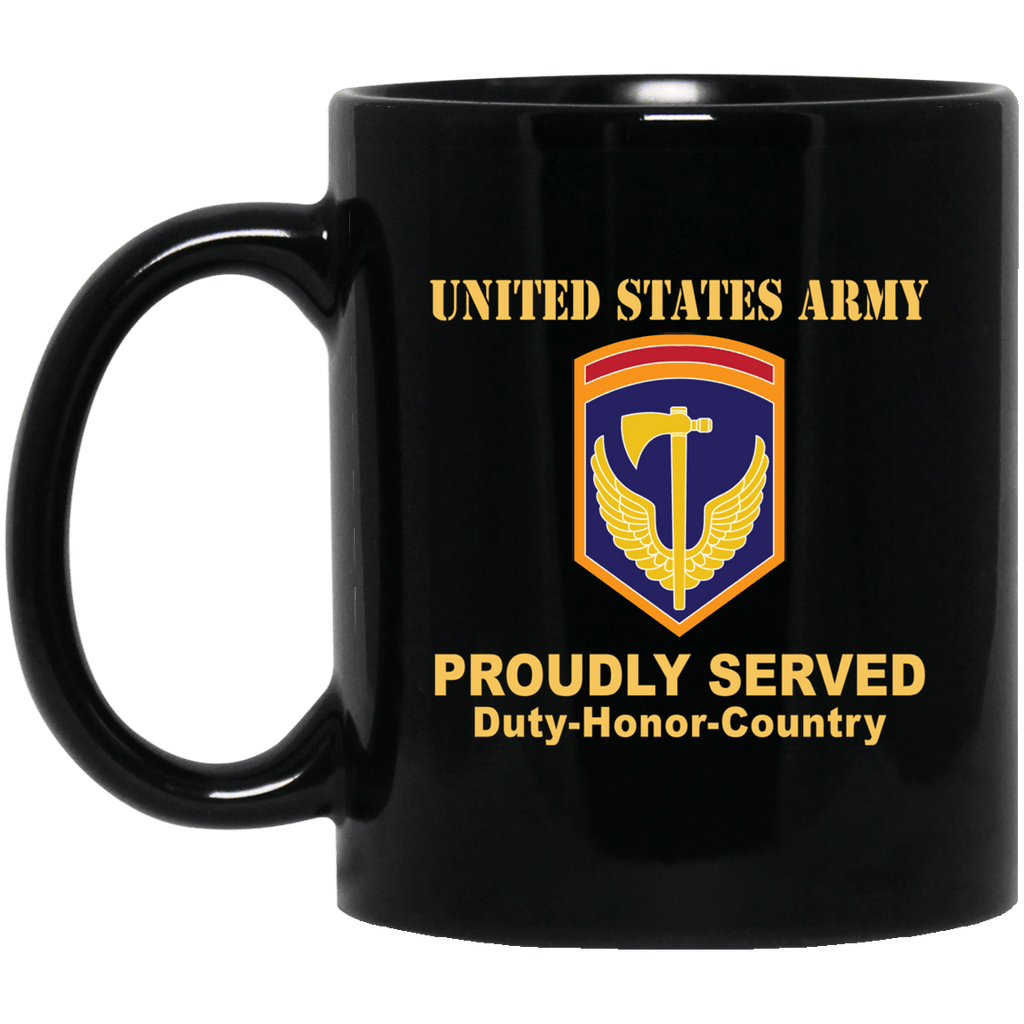 US ARMY 42ND REGIONAL SUPPORT GROUP- 11 oz - 15 oz Black Mug-Mug-Army-CSIB-Veterans Nation