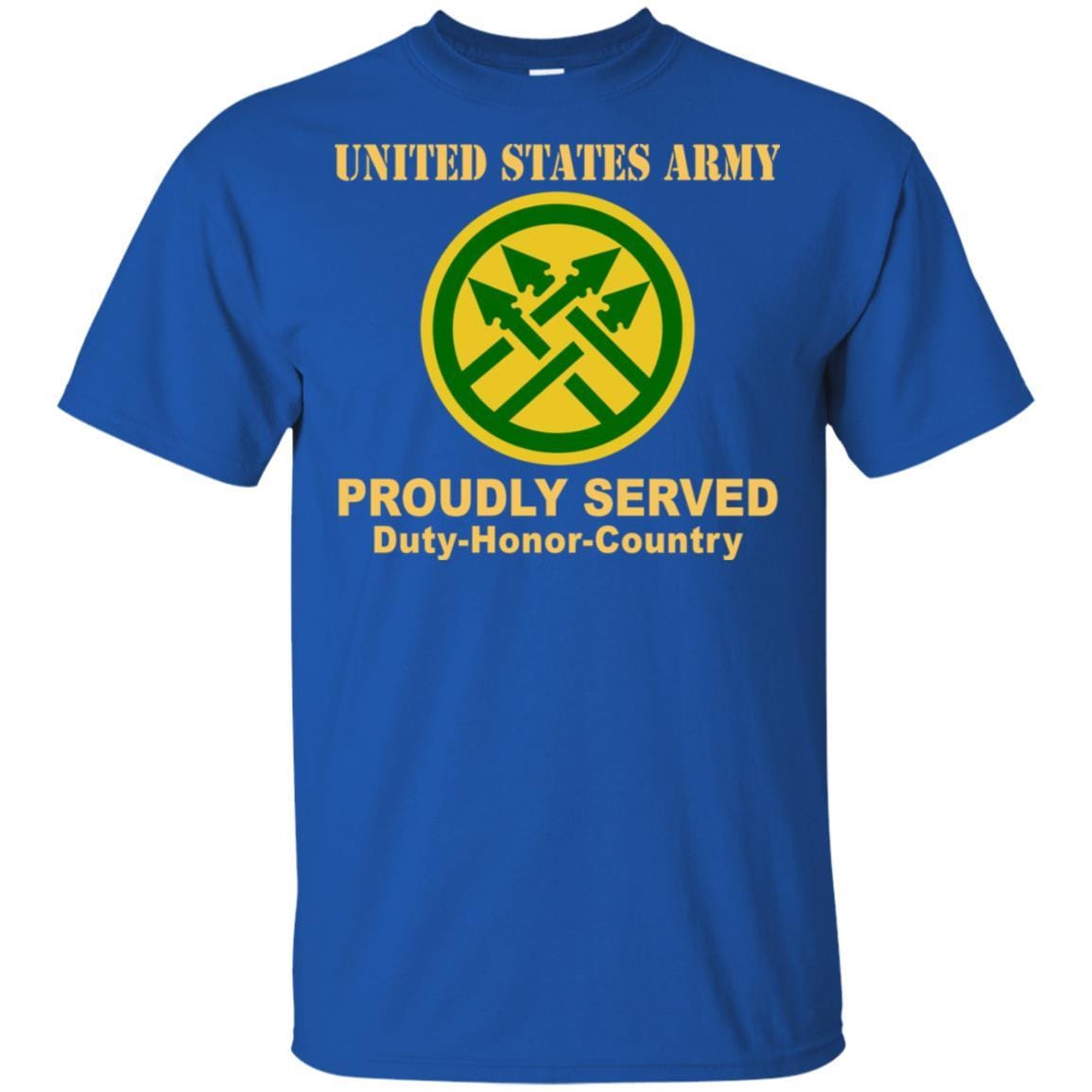 US ARMY 220TH MILITARY POLICE BRIGADE- Proudly Served T-Shirt On Front For Men-TShirt-Army-Veterans Nation