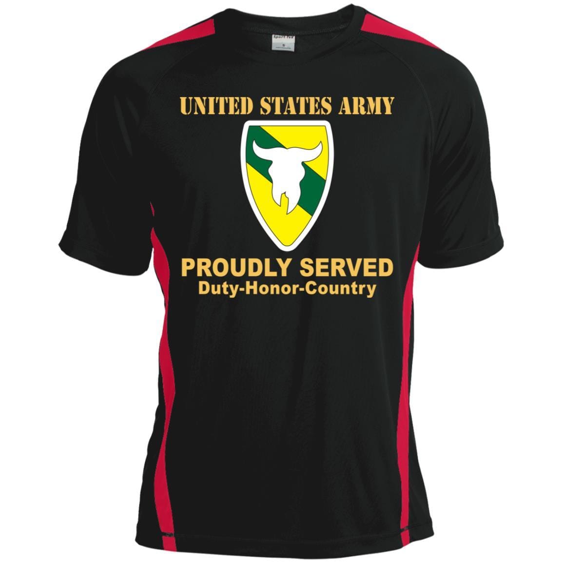 US ARMY 163 ARMORED BRIGADE- Proudly Served T-Shirt On Front For Men-TShirt-Army-Veterans Nation