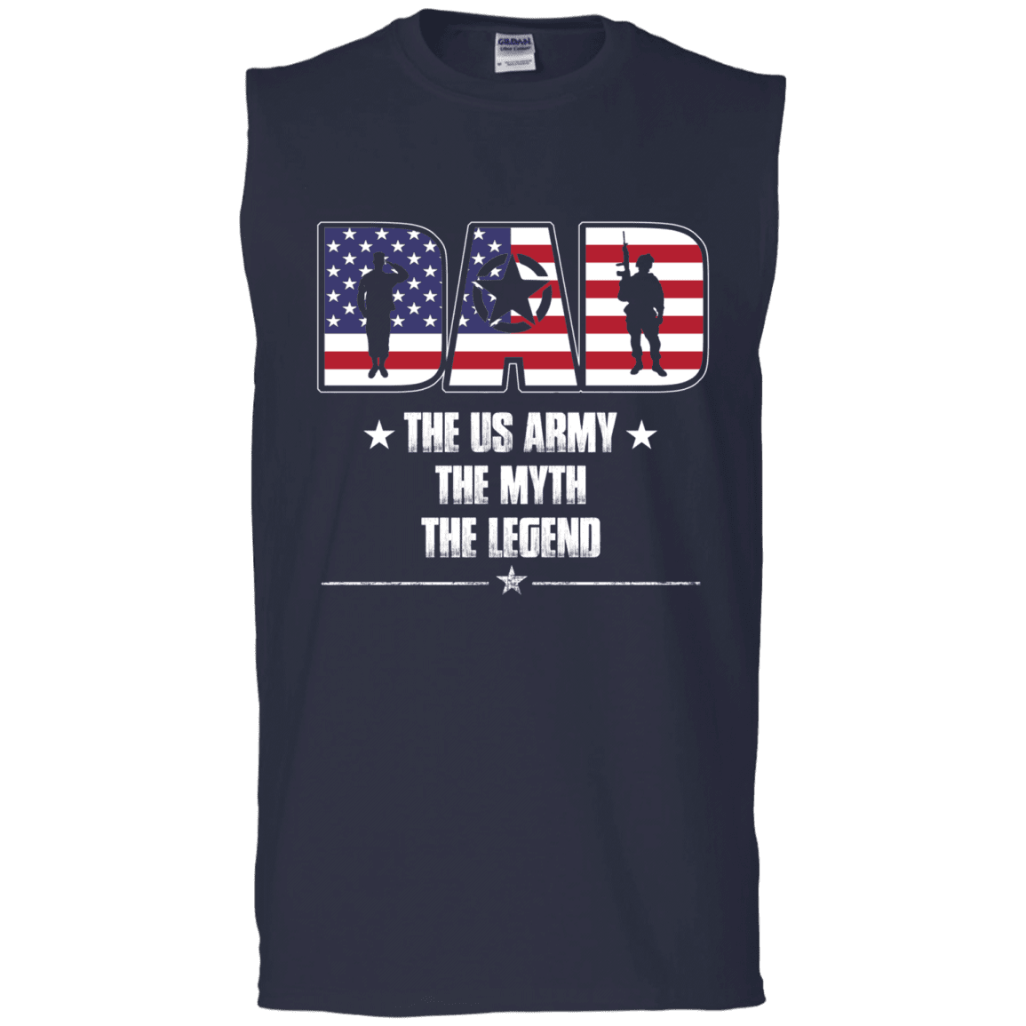 US Army Legend Dad Front T Shirts-TShirt-Army-Veterans Nation