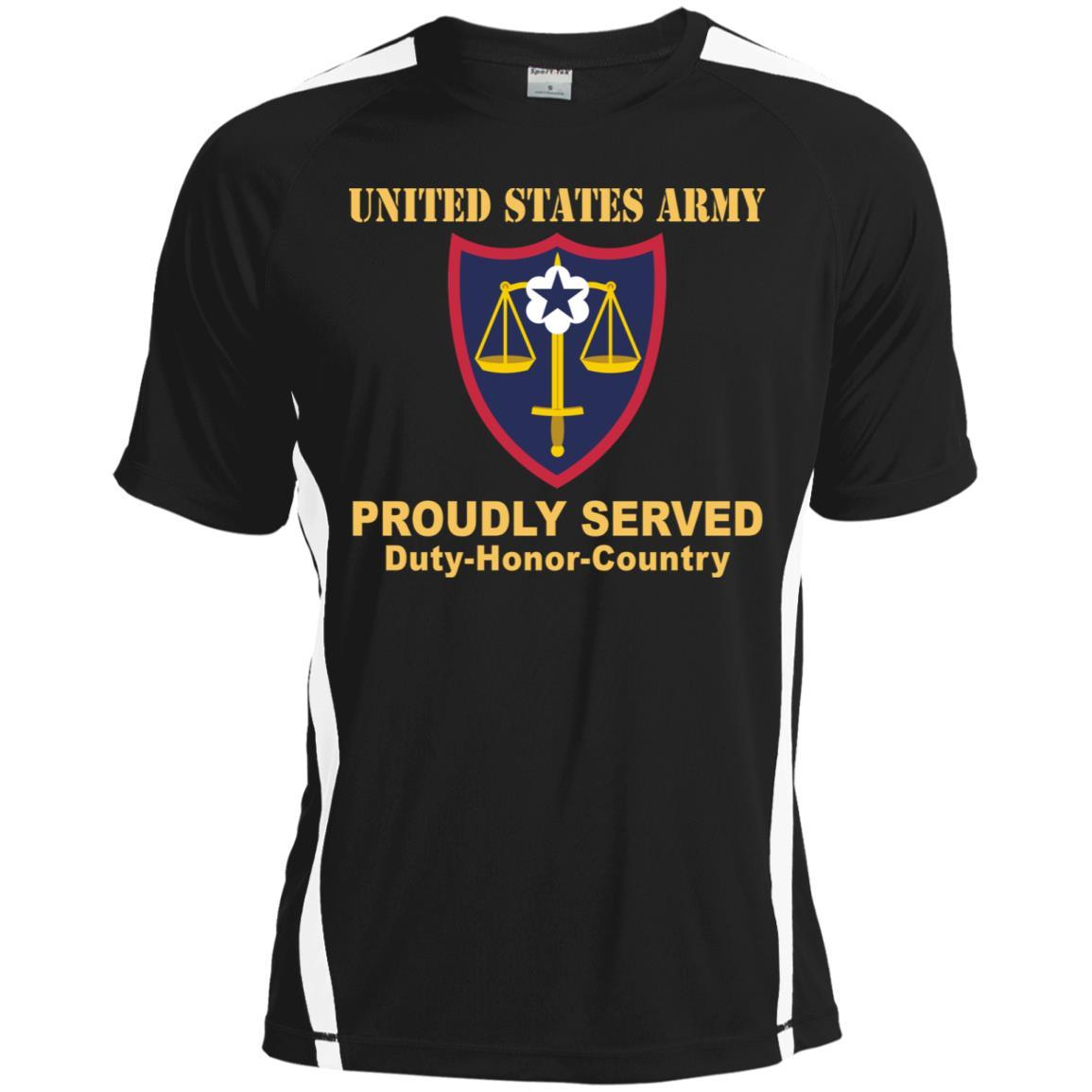 US ARMY TRIAL DEFENSE SERVICE- Proudly Served T-Shirt On Front For Men-TShirt-Army-Veterans Nation