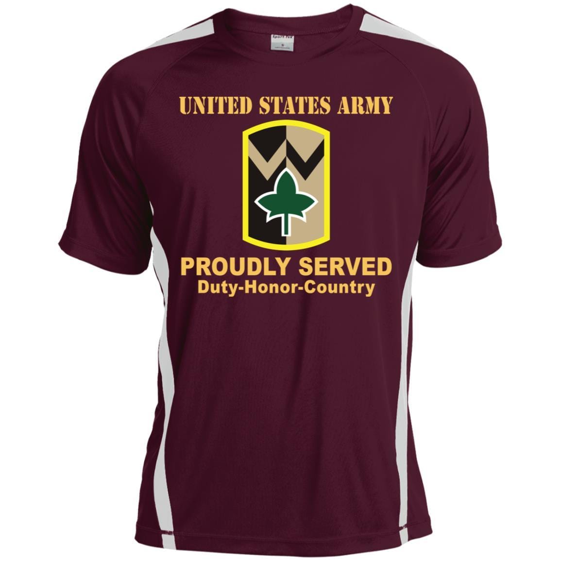 US ARMY 4TH SUSTAINMENT BRIGADE- Proudly Served T-Shirt On Front For Men-TShirt-Army-Veterans Nation