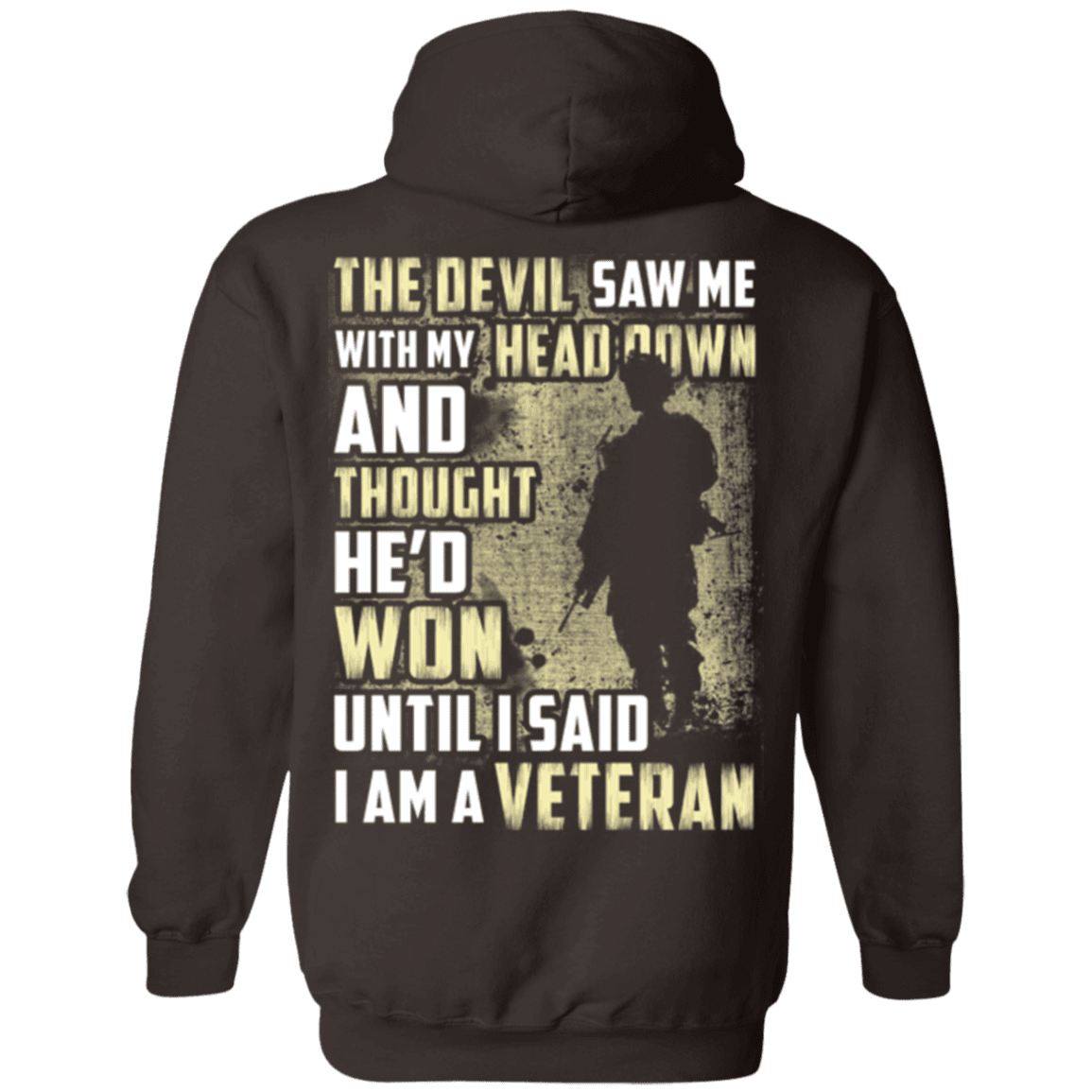 Military T-Shirt "I Am A Veteran" - Men Back-TShirt-General-Veterans Nation