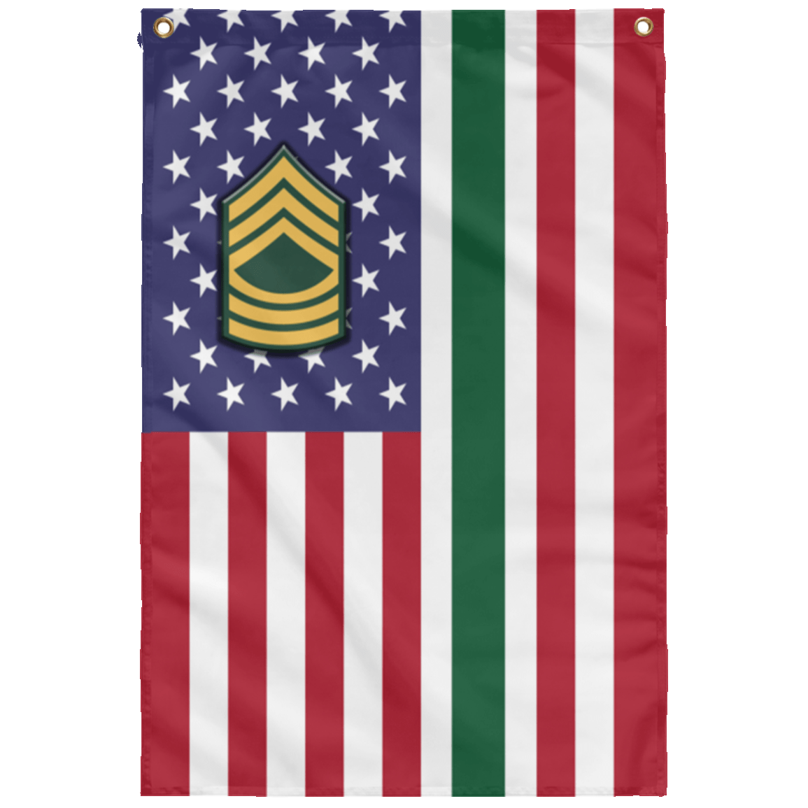 US Army E-8 Master Sergeant E8 MSG Noncommissioned Officer Wall Flag 3x5 ft Single Sided Print-WallFlag-Army-Ranks-Veterans Nation