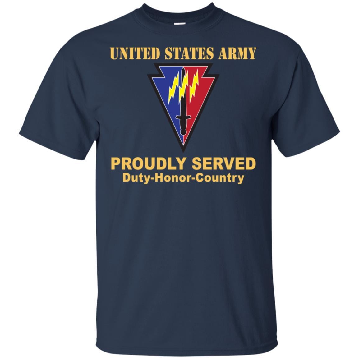 US ARMY 219TH BATTLEFIELD SURVEILLANCE- Proudly Served T-Shirt On Front For Men-TShirt-Army-Veterans Nation