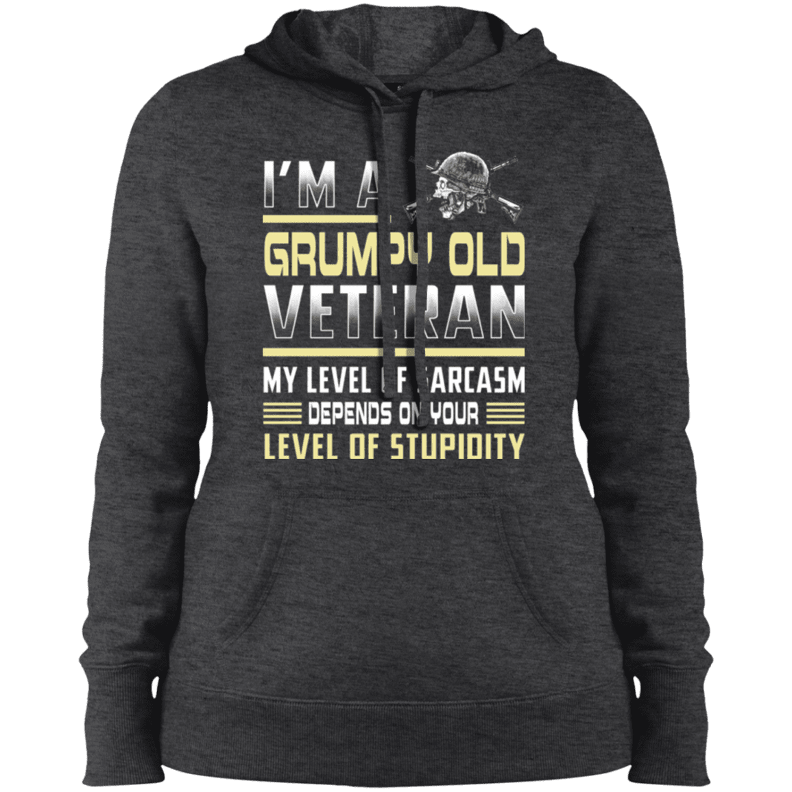 Military T-Shirt "Grumpy Old Veteran - Women" Front-TShirt-General-Veterans Nation