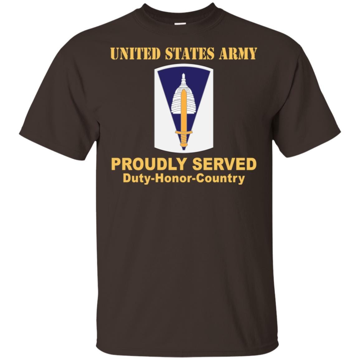 US ARMY 354TH CIVIL AFFAIRS BRIGADE- Proudly Served T-Shirt On Front For Men-TShirt-Army-Veterans Nation