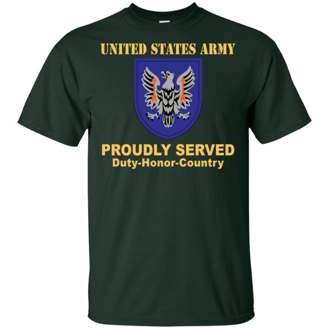 US ARMY 11TH AVIATION COMMAND- Proudly Served T-Shirt On Front For Men-TShirt-Army-Veterans Nation