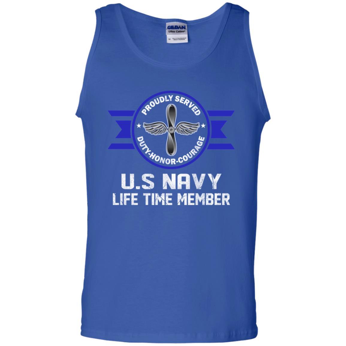 Life Time Member - US Navy Aviation Machinist's Mate AD Men T Shirt On Front-TShirt-Navy-Veterans Nation