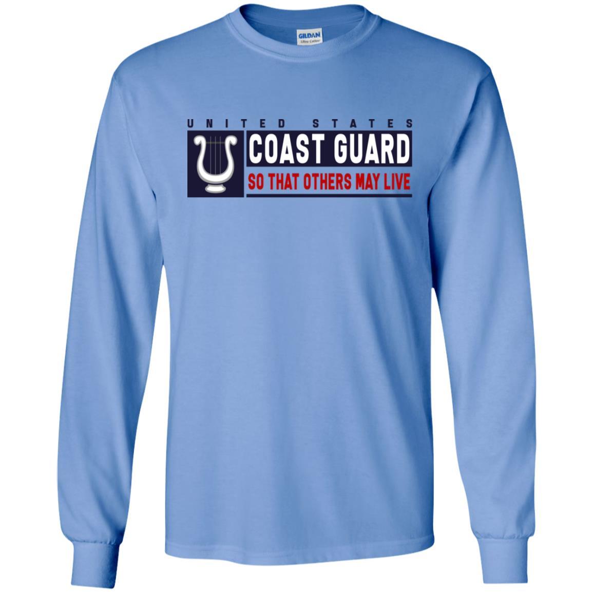 US Coast Guard Musician MU Logo- So that others may live Long Sleeve - Pullover Hoodie-TShirt-USCG-Veterans Nation