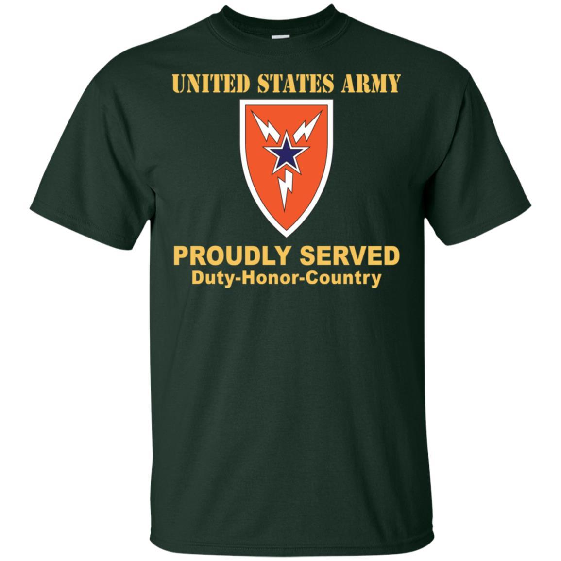 US ARMY 3RD SIGNAL BRIGADE- Proudly Served T-Shirt On Front For Men-TShirt-Army-Veterans Nation