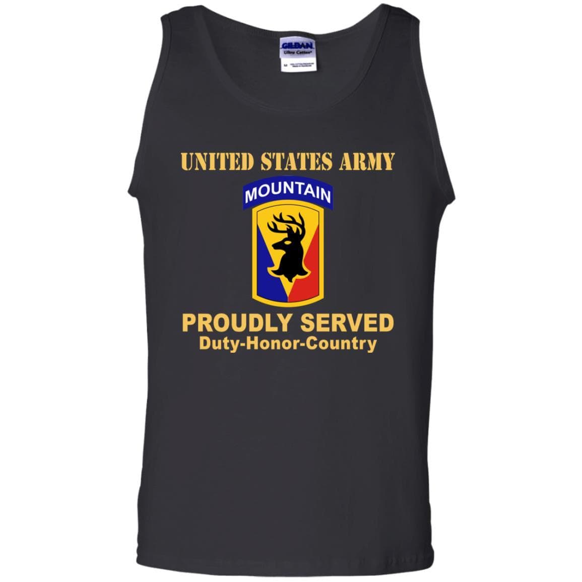 US ARMY 86TH INFANTRY BRIGADE COMBAT TEAM - Proudly Served T-Shirt On Front For Men-TShirt-Army-Veterans Nation