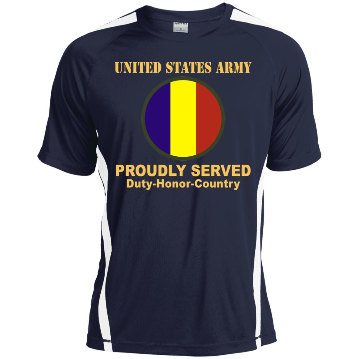 US ARMY TRAINING AND DOCTRINE COMMAND- Proudly Served T-Shirt On Front For Men-TShirt-Army-Veterans Nation