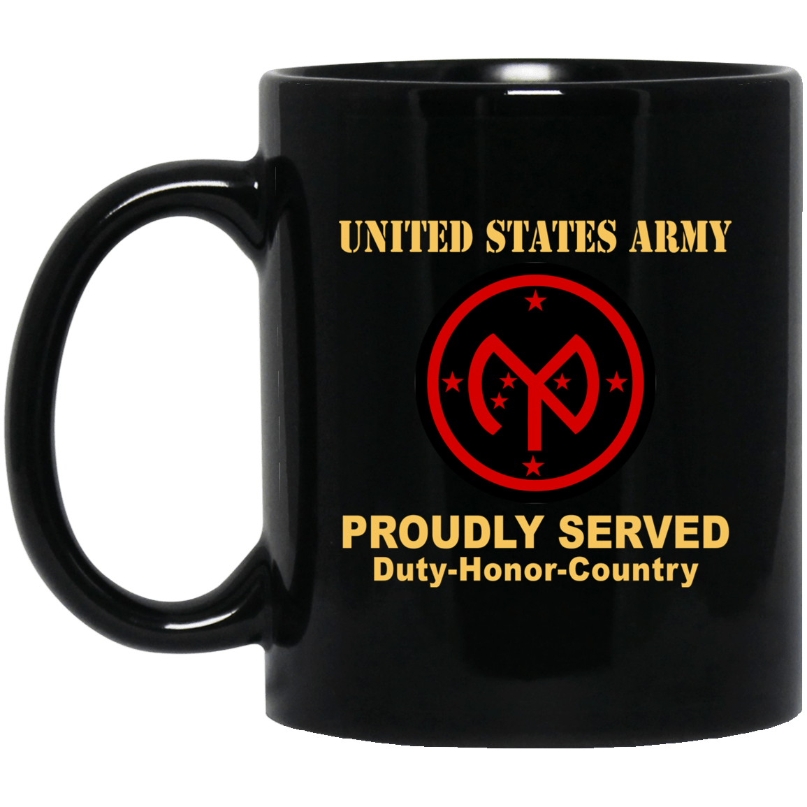 US ARMY 27TH INFANTRY BRIGADE COMBAT TEAM- 11 oz - 15 oz Black Mug-Mug-Army-CSIB-Veterans Nation