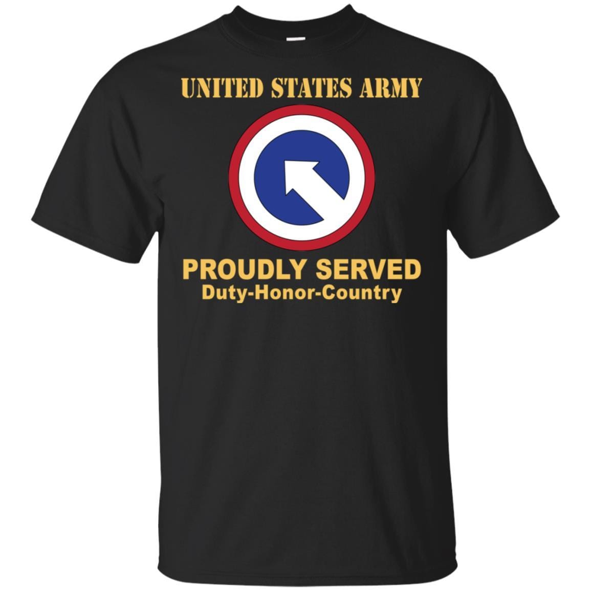 US ARMY 1ST SUSTAINMENT- Proudly Served T-Shirt On Front For Men-TShirt-Army-Veterans Nation