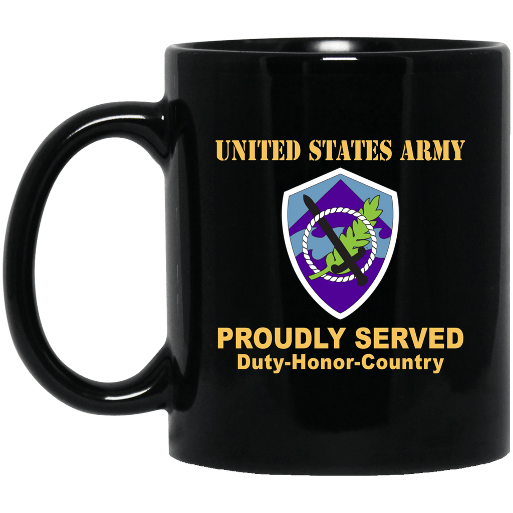 US ARMY 350 CIVIL AFFAIRS COMMAND- 11 oz - 15 oz Black Mug-Mug-Army-CSIB-Veterans Nation