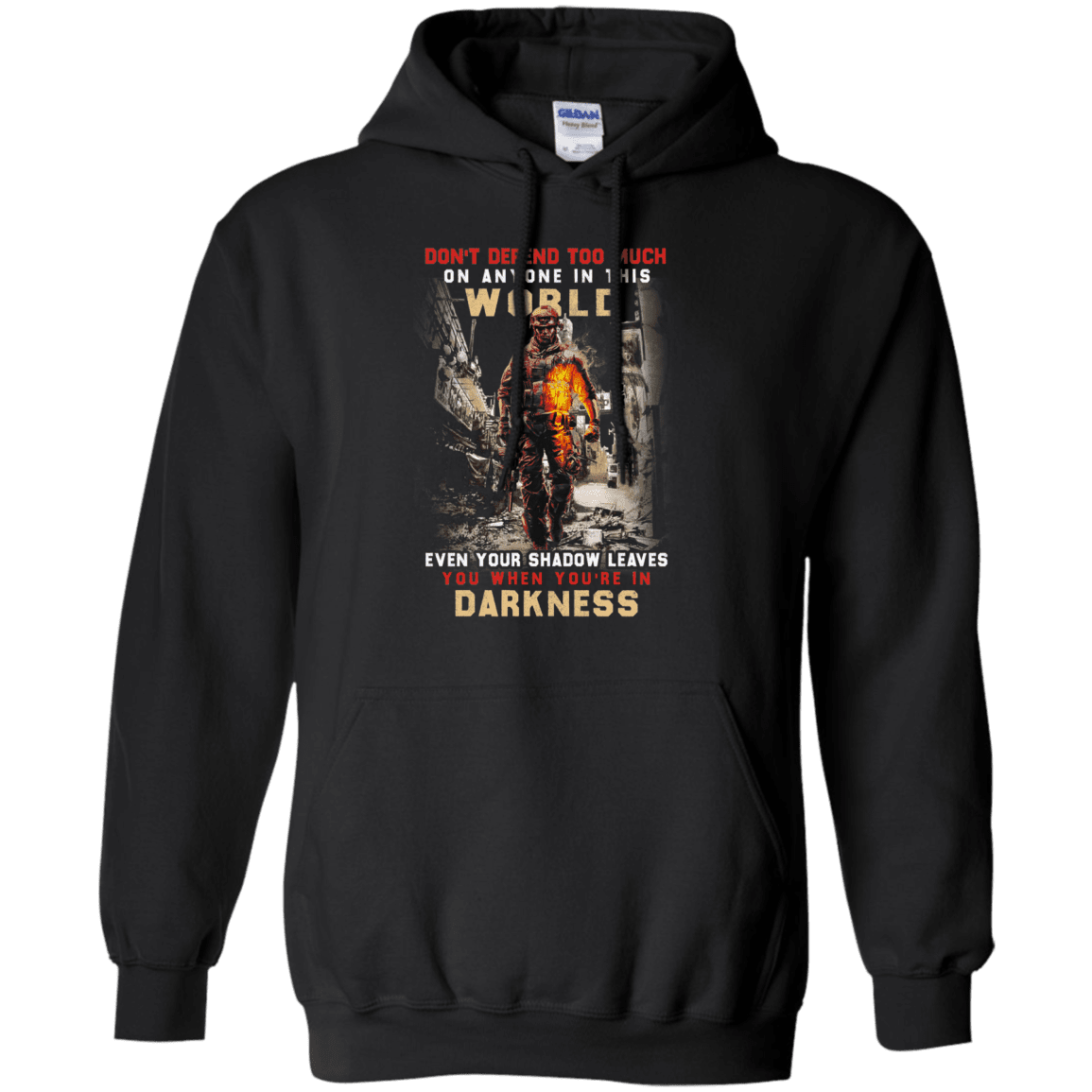 Military T-Shirt "DARKNESS VETERAN"-TShirt-General-Veterans Nation