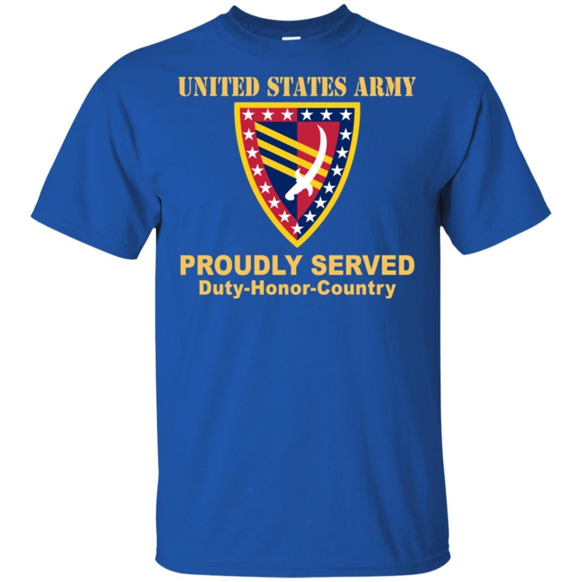 US ARMY 38 SUSTAINMENT BRIGADE - Proudly Served T-Shirt On Front For Men-TShirt-Army-Veterans Nation