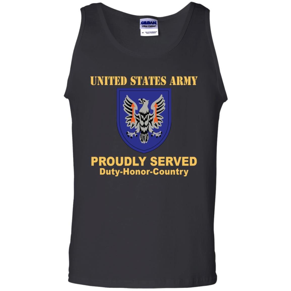 US ARMY 11TH AVIATION COMMAND- Proudly Served T-Shirt On Front For Men-TShirt-Army-Veterans Nation