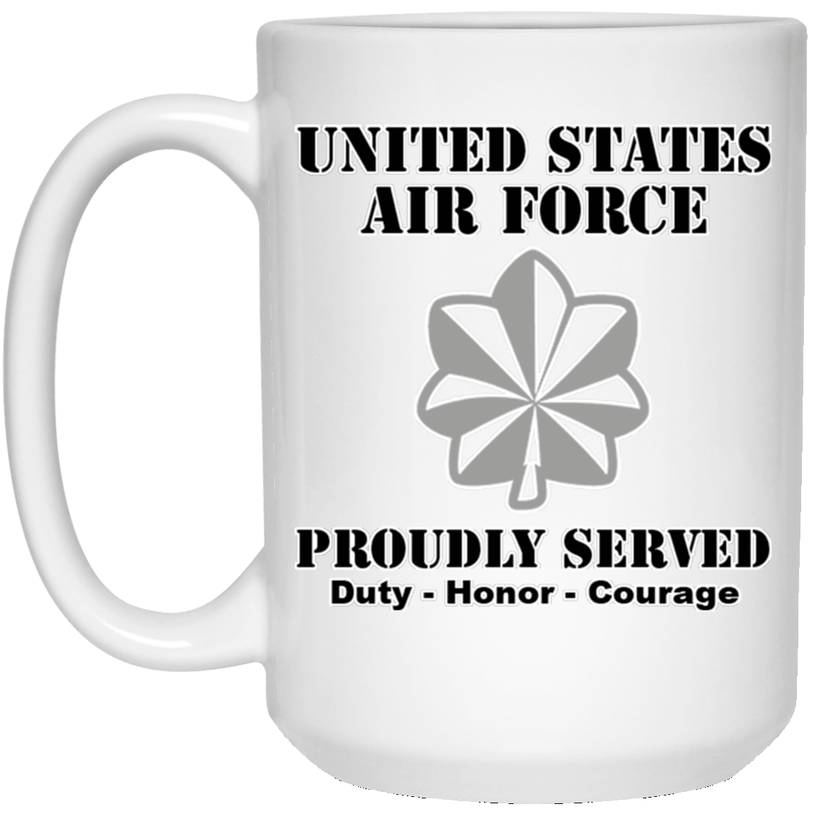 US Air Force O-5 Lieutenant Colonel Lt Co O5 Field Officer Ranks White Coffee Mug - Stainless Travel Mug-Mug-USAF-Ranks-Veterans Nation