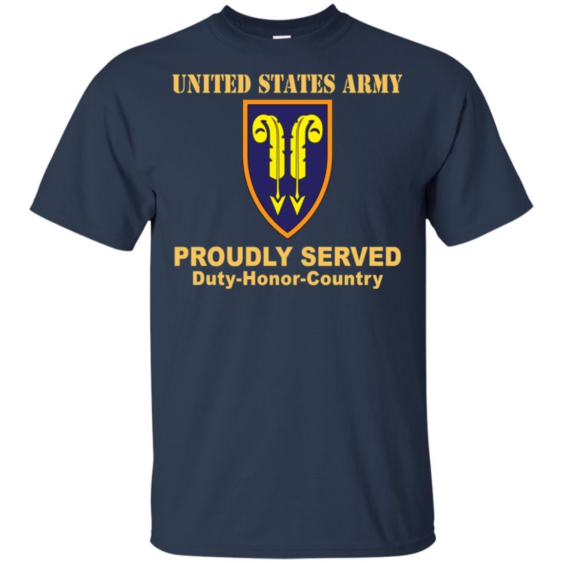 US ARMY 22ND SUPPORT COMMAND - Proudly Served T-Shirt On Front For Men-TShirt-Army-Veterans Nation