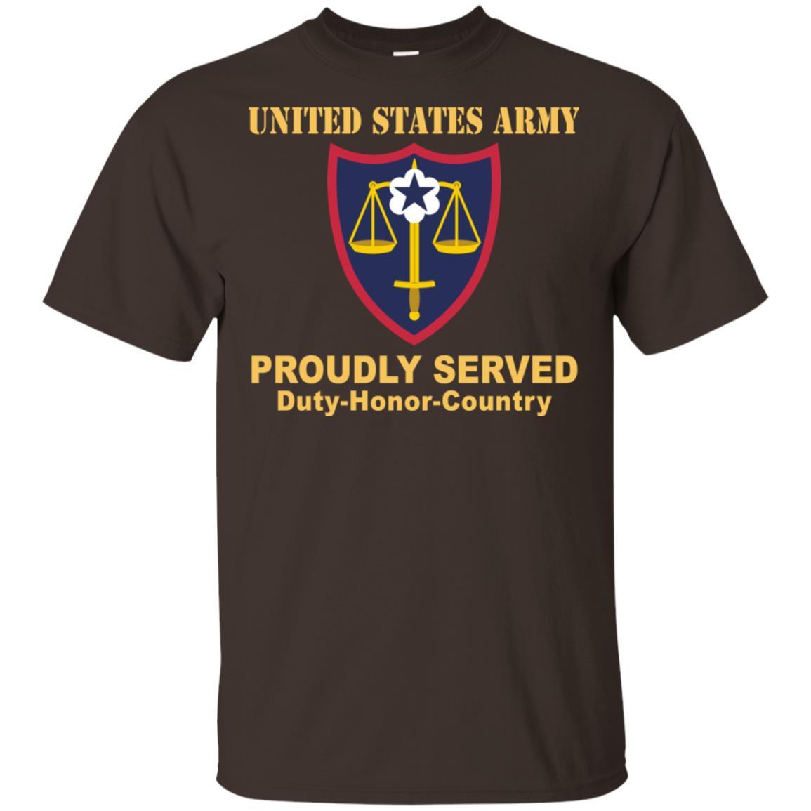 US ARMY TRIAL DEFENSE SERVICE- Proudly Served T-Shirt On Front For Men-TShirt-Army-Veterans Nation