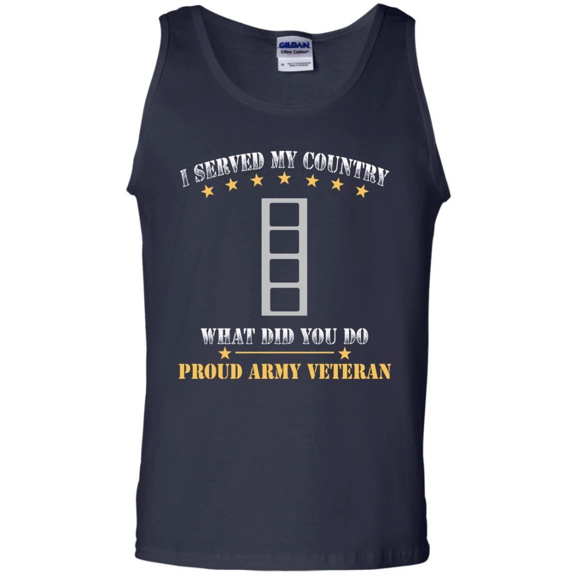 US Army W-4 Chief Warrant Officer 4 W4 CW4 Warrant Officer Ranks Men Front T Shirt - Proud US Army Veteran-TShirt-Army-Veterans Nation