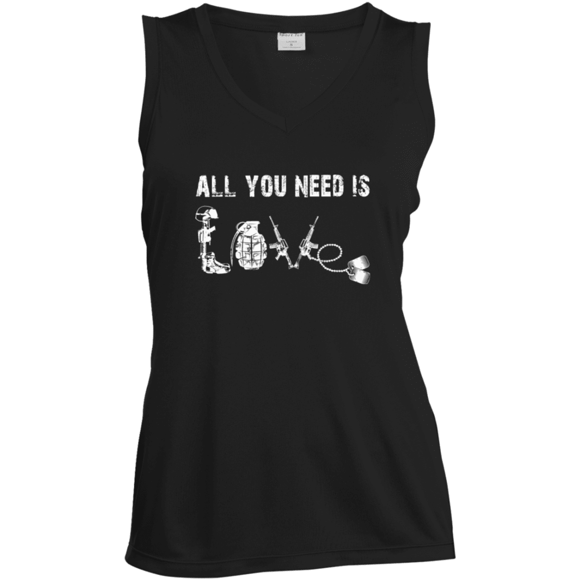 Military T-Shirt "All You Need is Love Veteran"-TShirt-General-Veterans Nation