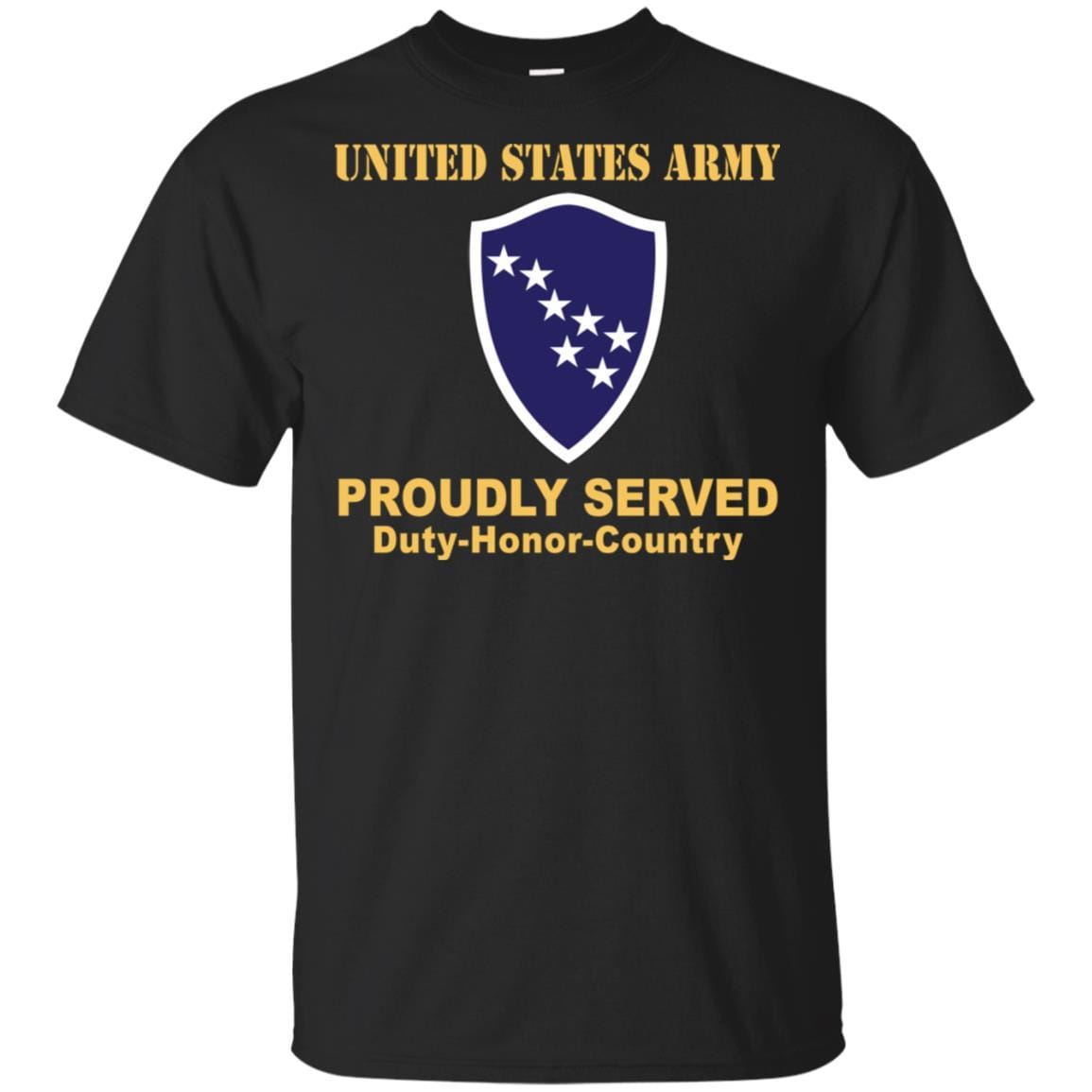 US ARMY CSIB ALASKA ARMY NG ELEMENT JOINT FORCES HEADQUARTERS- Proudly Served T-Shirt On Front For Men-TShirt-Army-Veterans Nation