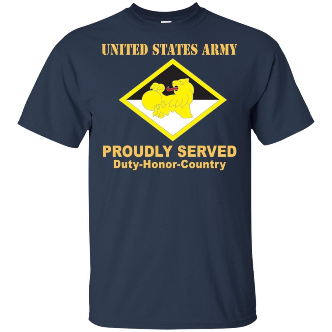 US ARMY 266TH FINANCE COMMAND- Proudly Served T-Shirt On Front For Men-TShirt-Army-Veterans Nation