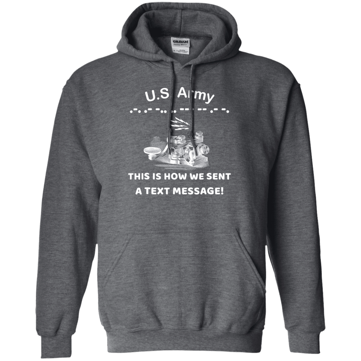 US Army This is How We Sent a Text Message Men Front T Shirts-TShirt-Army-Veterans Nation