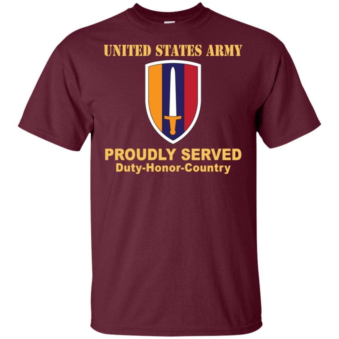 U.S. ARMY VIETNAM- Proudly Served T-Shirt On Front For Men-TShirt-Army-Veterans Nation