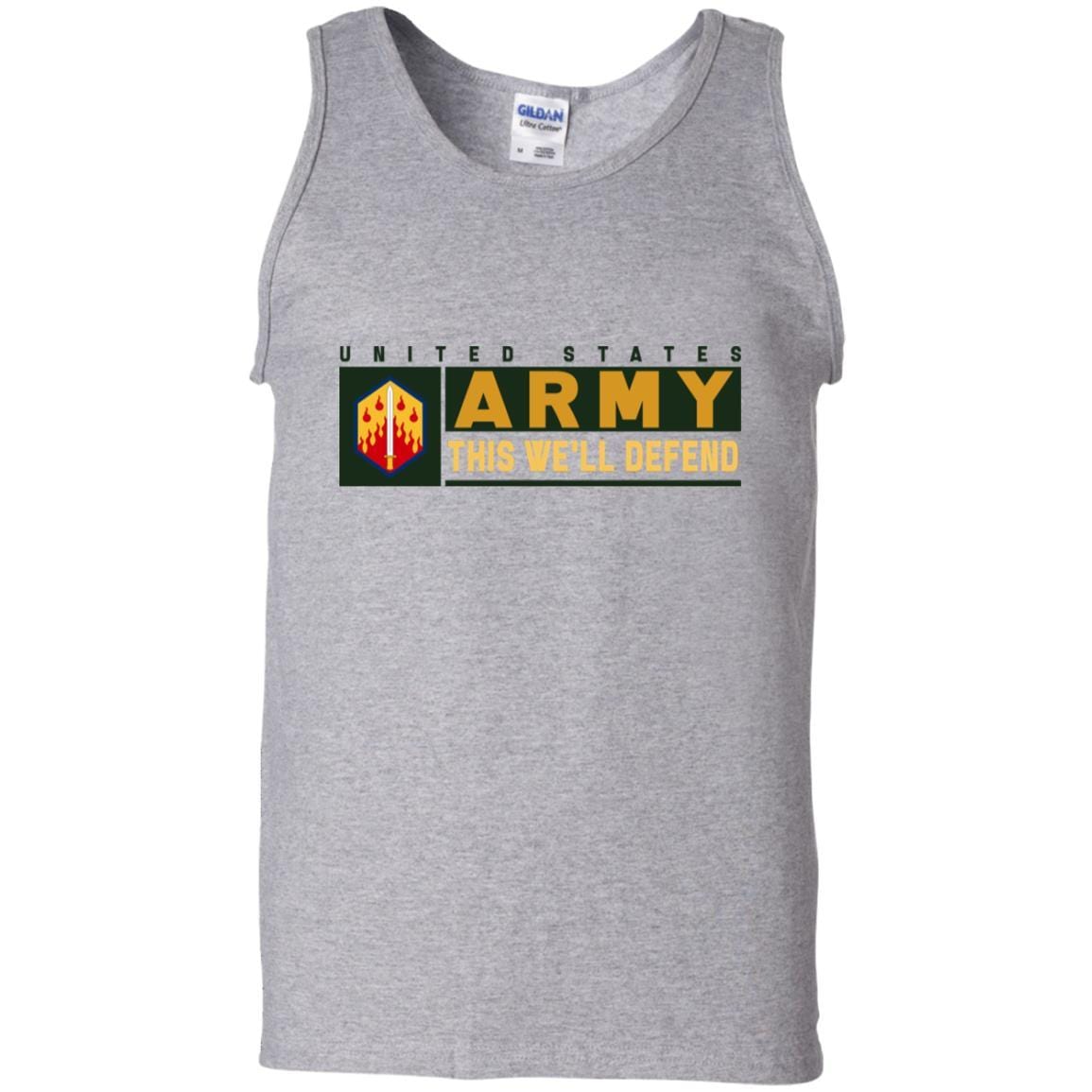 US Army 48TH CHEMICAL BRIGADE- This We'll Defend T-Shirt On Front For Men-TShirt-Army-Veterans Nation