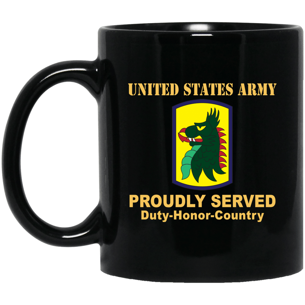 US ARMY 455TH CHEMICAL BRIGADE- 11 oz - 15 oz Black Mug-Mug-Army-CSIB-Veterans Nation