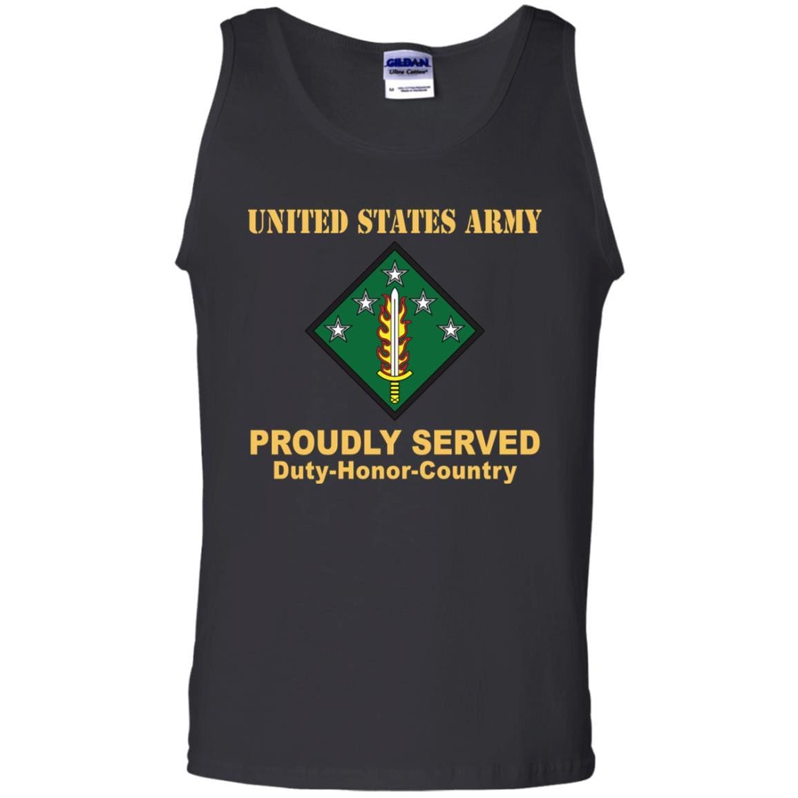 US ARMY 20TH SUPPORT COMMAND (CBRNE)- Proudly Served T-Shirt On Front For Men-TShirt-Army-Veterans Nation