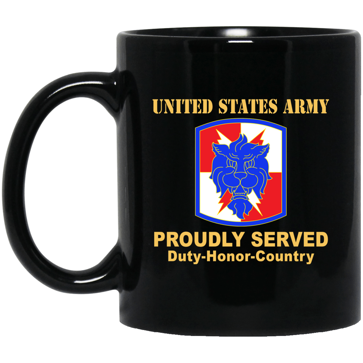 US ARMY 35TH SIGNAL BRIGADE (NO TAB) - 11 oz - 15 oz Black Mug-Mug-Army-CSIB-Veterans Nation