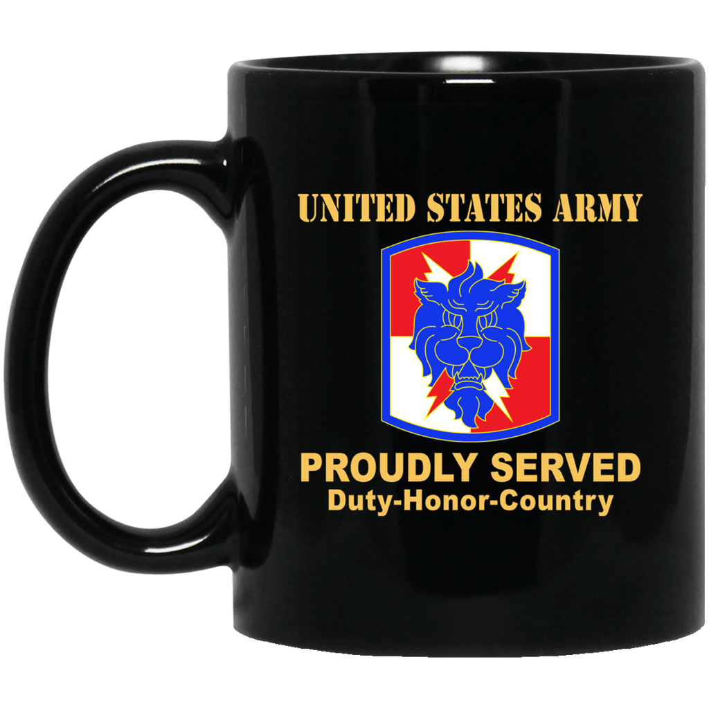 US ARMY 35TH SIGNAL BRIGADE (NO TAB) - 11 oz - 15 oz Black Mug-Mug-Army-CSIB-Veterans Nation