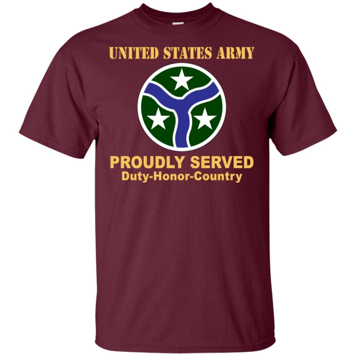 US ARMY 278TH ARMORED CAVALRY REGIMENT- Proudly Served T-Shirt On Front For Men-TShirt-Army-Veterans Nation